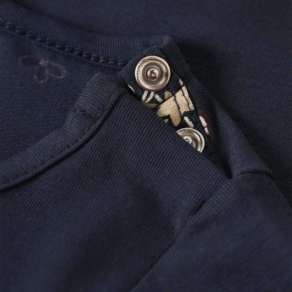 Rompertje Vandora (navy blazer flowers/hearts)