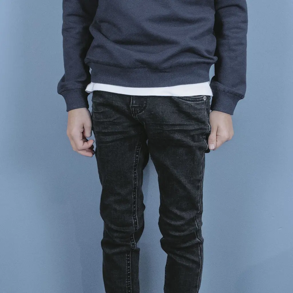 Jeans Binq stretch skinny fit (black denim)