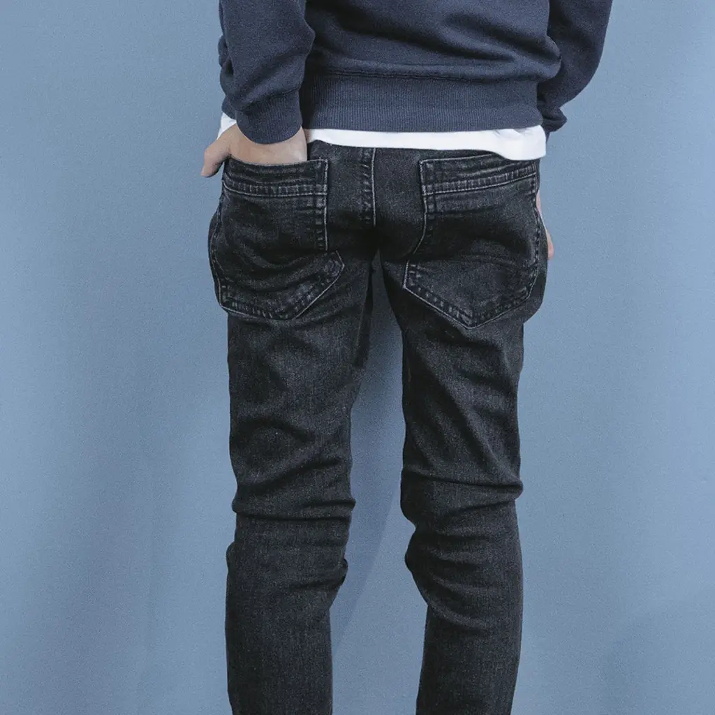 Jeans Binq stretch skinny fit (black denim)