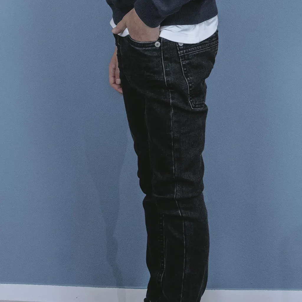 Jeans Binq stretch skinny fit (black denim)