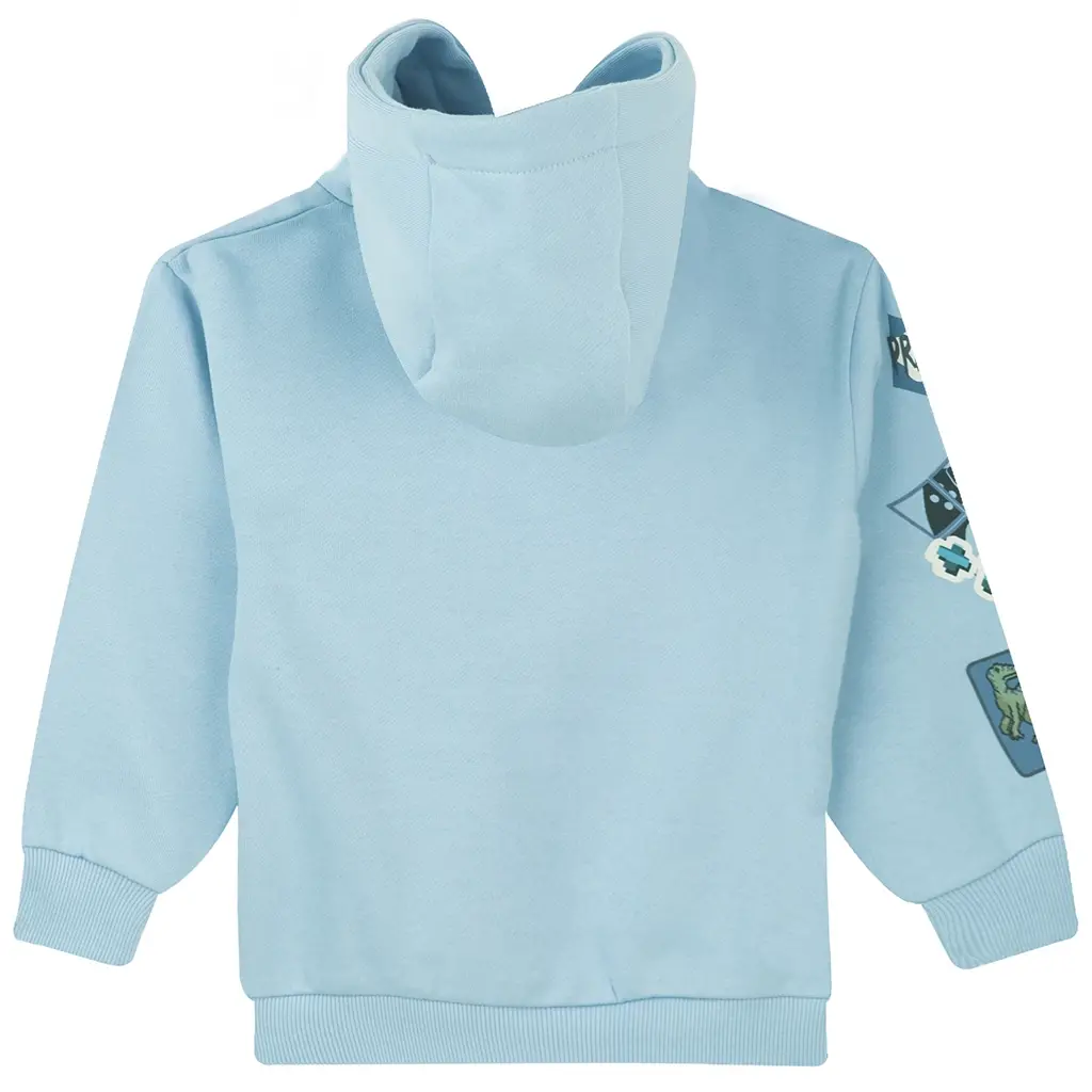Trui hoodie Gameover (light blue)