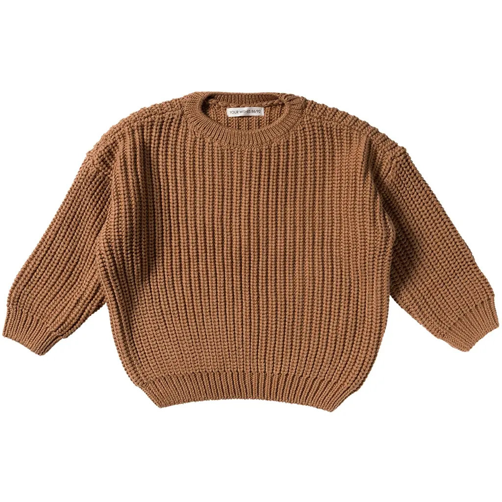 Gebreide trui chunky (chipmunk)