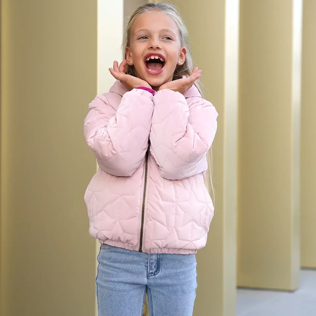 Winterjas Jessie REVERSIBLE (coral blush)