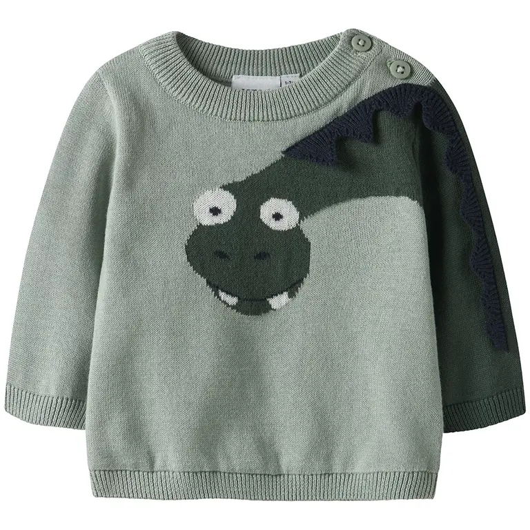 Gebreid truitje Nutti (jadeite)