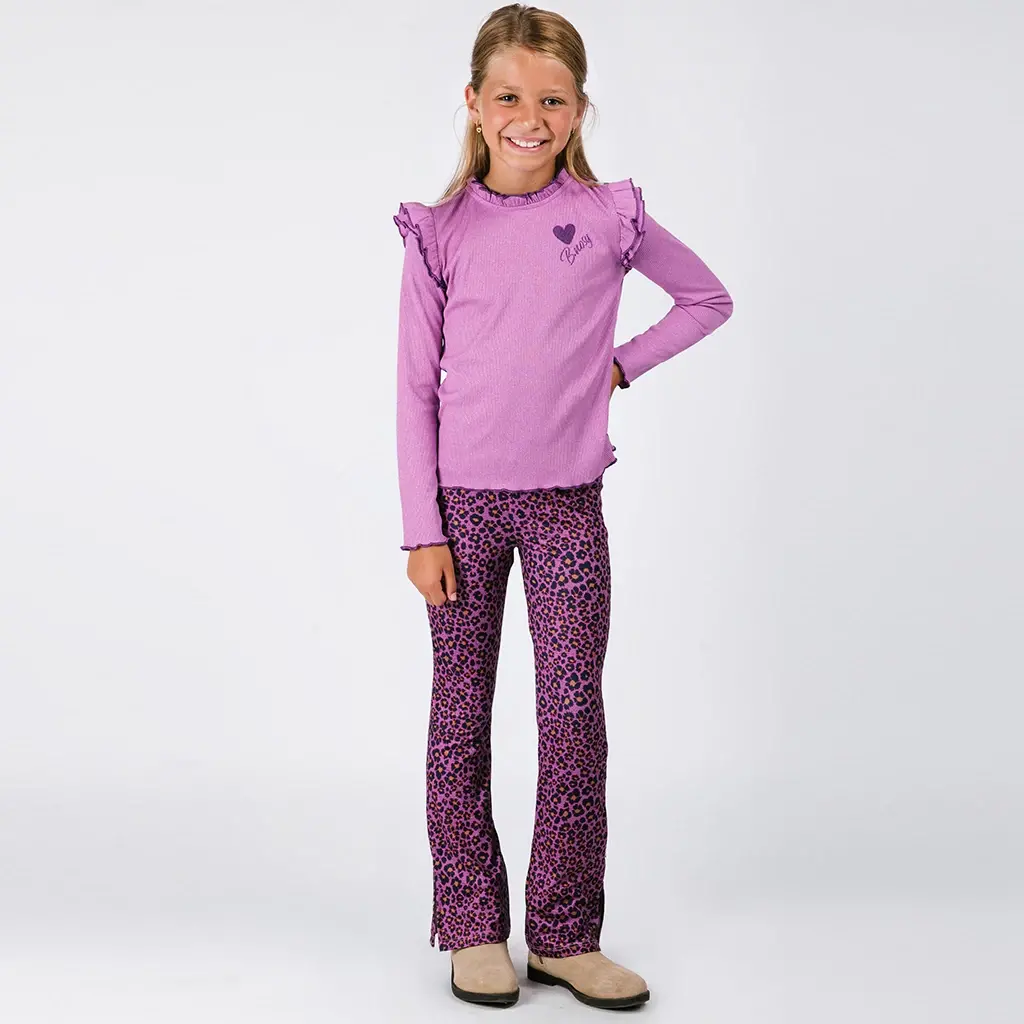 Broek Phoebe flared (eclectic floral)