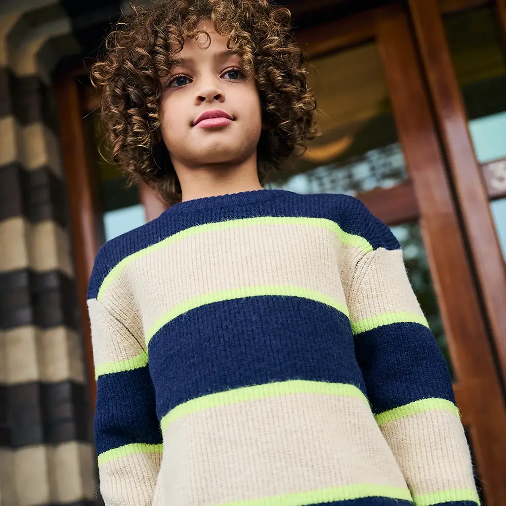 Gebreide trui Slide (navy blazer)