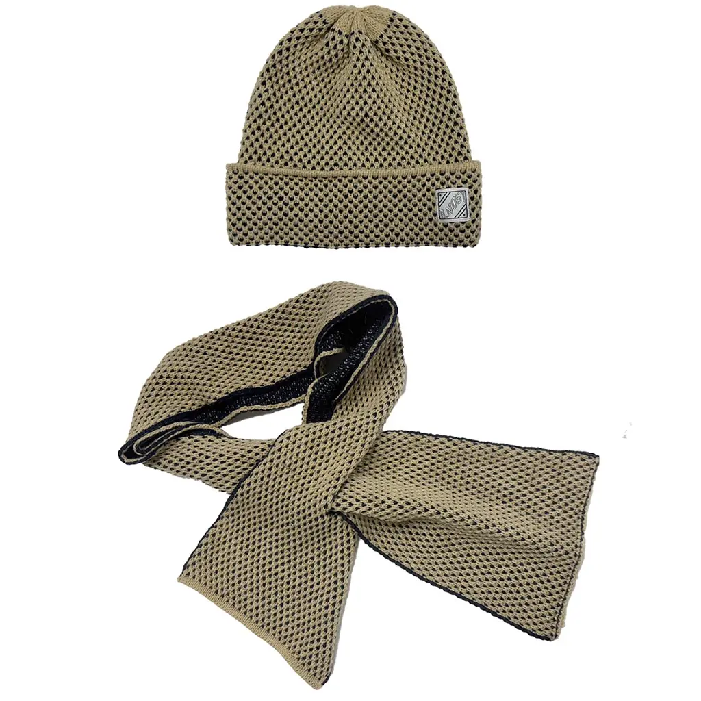 Set muts en sjaal Adrian (navy)