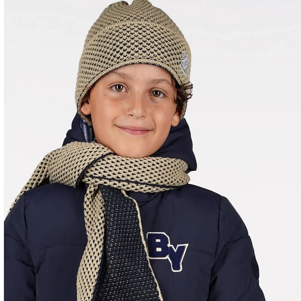 Set muts en sjaal Adrian (navy)