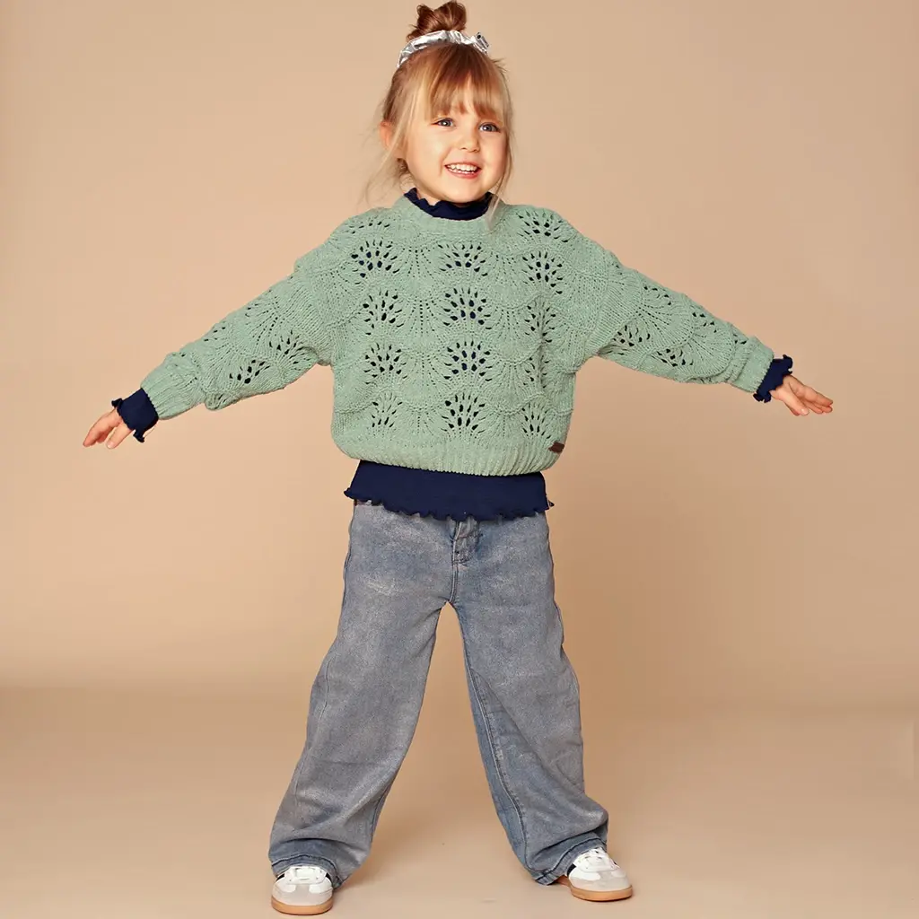 Spijkerbroek wide fit (silver coated)