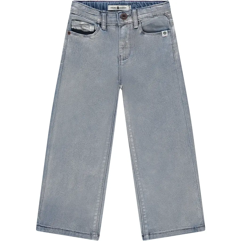 Spijkerbroek wide fit (silver coated)