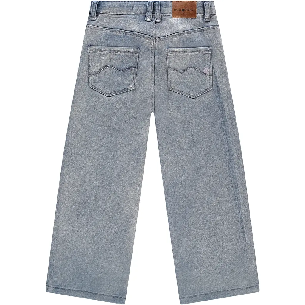 Spijkerbroek wide fit (silver coated)