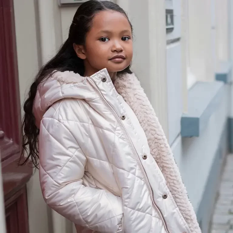 Winterjas Ariana REVERSIBLE (metallic lt. gold)