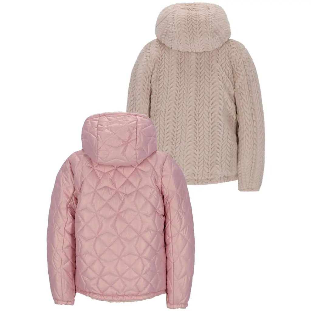 Winterjas Aimee REVERSIBLE (mauve)