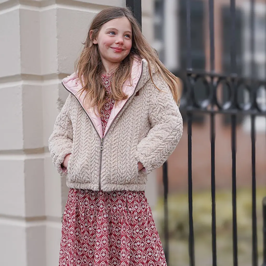 Winterjas Aimee REVERSIBLE (mauve)