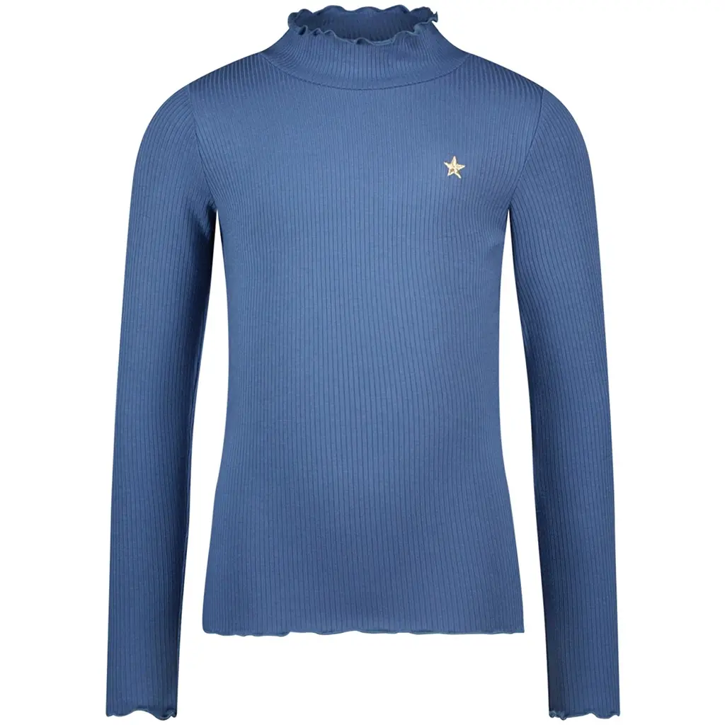 Longsleeve Eef rib (jeans blue)