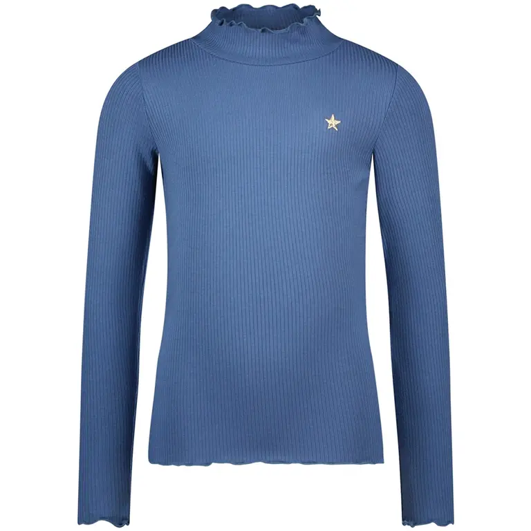 Longsleeve Eef rib (jeans blue)