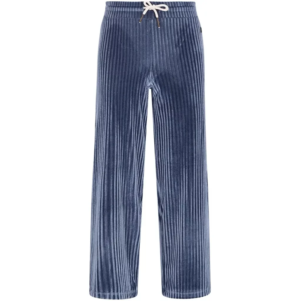 Broek Fem velvet wide fit (ice blue)