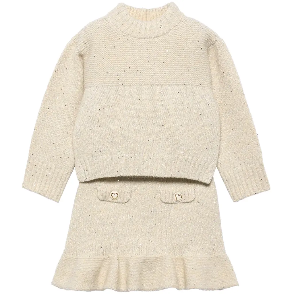 Tweedelig setje gebreid (oat)