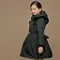 Le Chic Winterjas Beth met riempje (black is black)