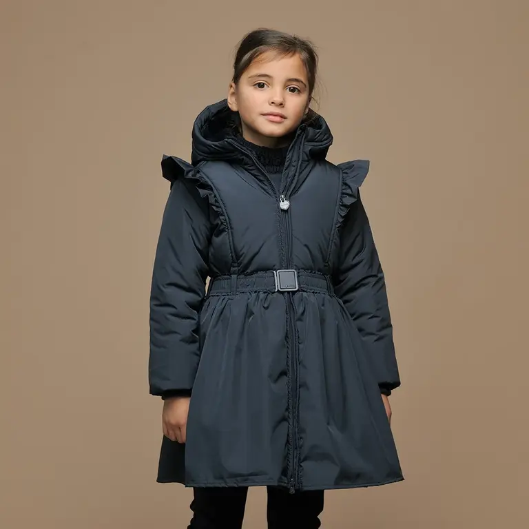 Winterjas Beth met riempje (in the navy)