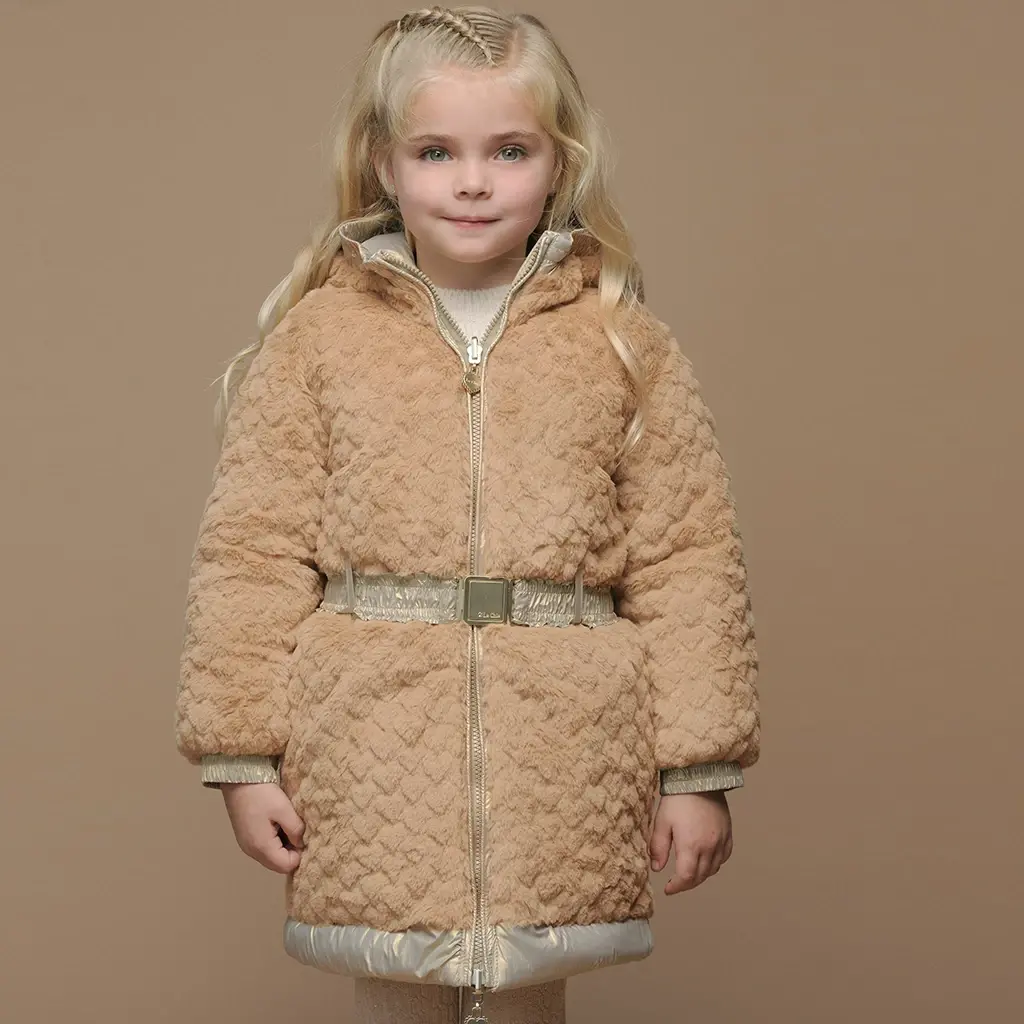 Winterjas Bibi REVERSIBLE shiny (hearts of gold)