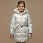 Le Chic Winterjas Bodhi met tasje-riempje (silver shadow)