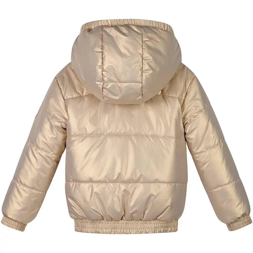 Winterjas Bente REVERSIBLE shiny bomber (hearts of gold)