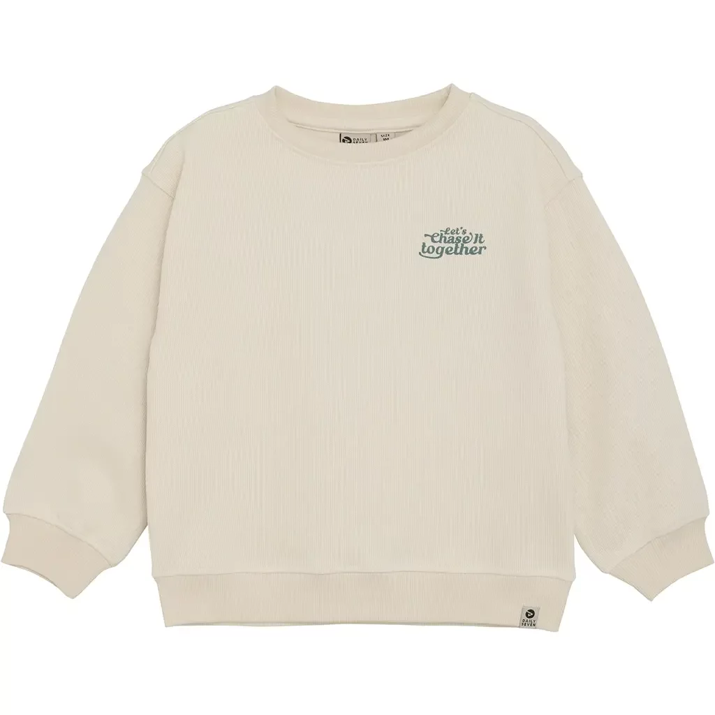 Trui backprint oversized (sandshell)