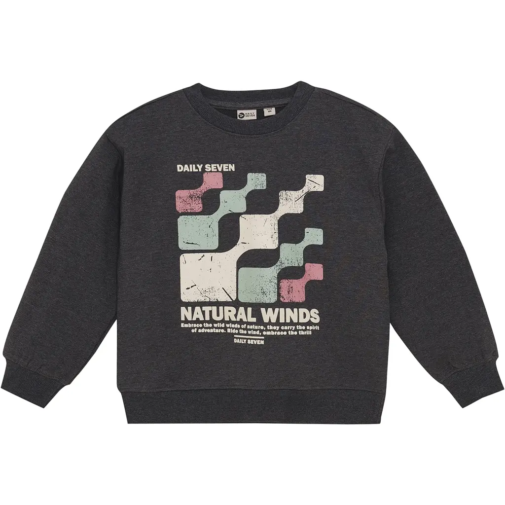 Trui oversized (dark grey melange)