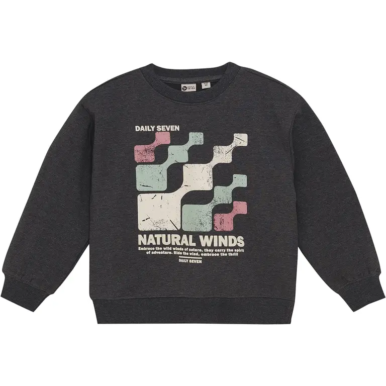 Trui oversized (dark grey melange)