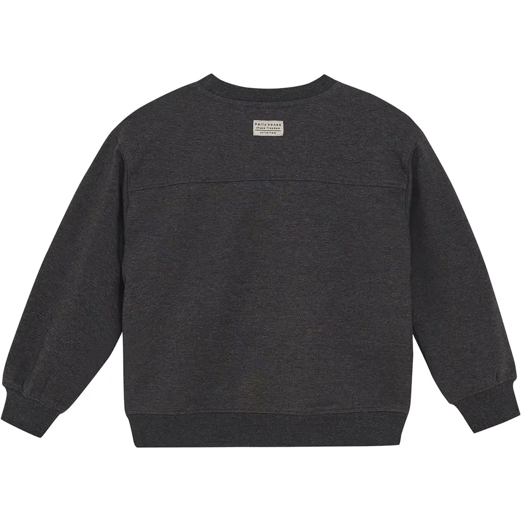 Trui oversized (dark grey melange)