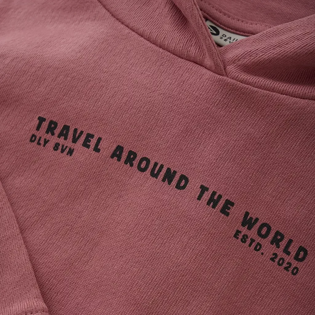 Trui hoodie (coral clay)