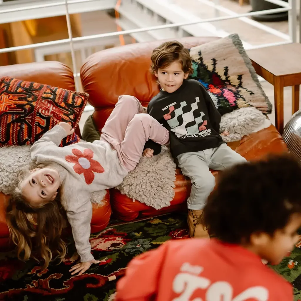 Trui oversized (dark grey melange)