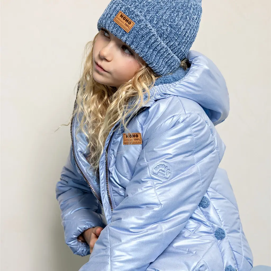 Winterjas Button (vintage denim)