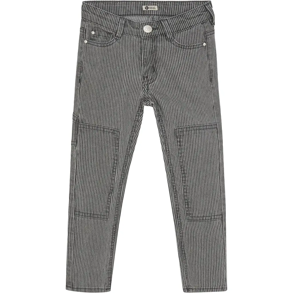 Broek stripes straight fit (phantom)