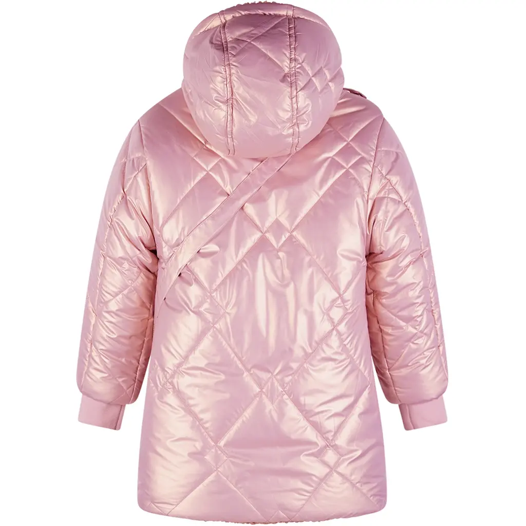 Winterjas Betty REVERSIBLE met tasje (animal)