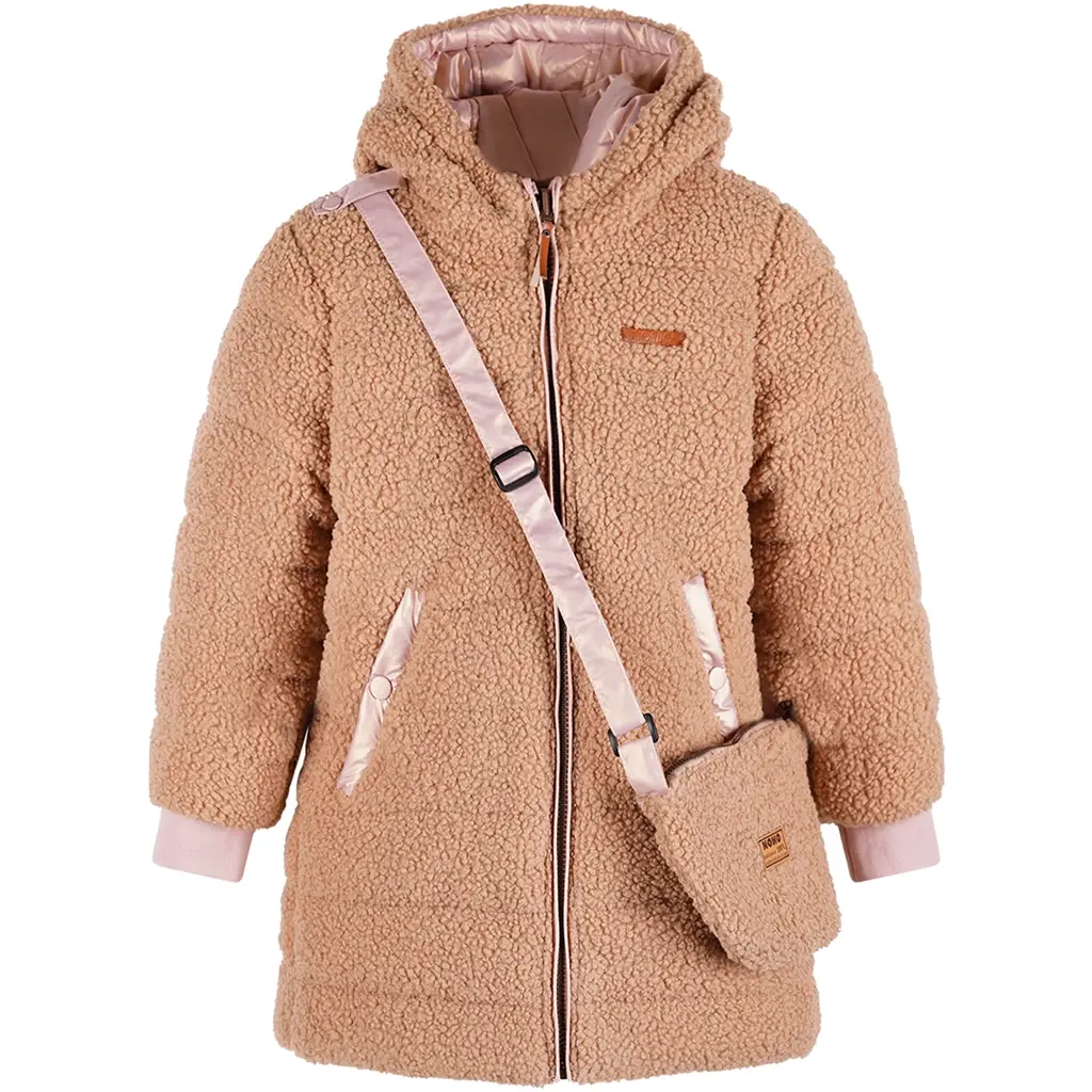 Winterjas Betty REVERSIBLE met tasje (animal)