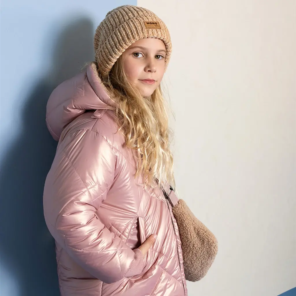 Winterjas Betty REVERSIBLE met tasje (animal)