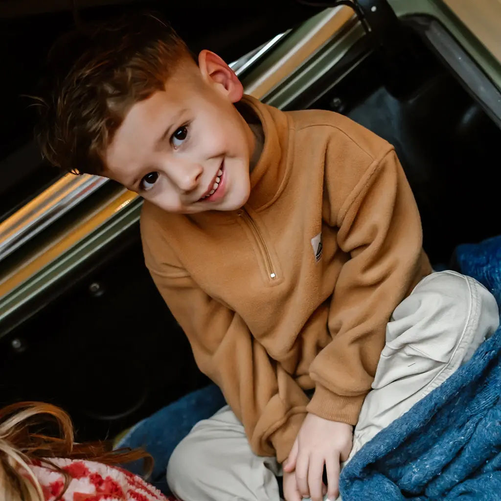 Trui fleece (light chestnut)