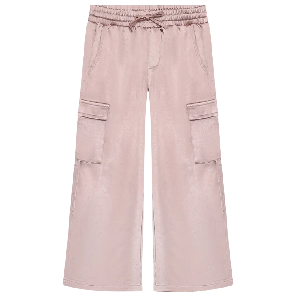 Broek shiny wide fit (pale mauve)