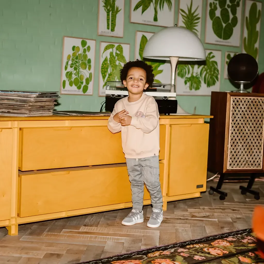 Broek stripes cargo (grey)