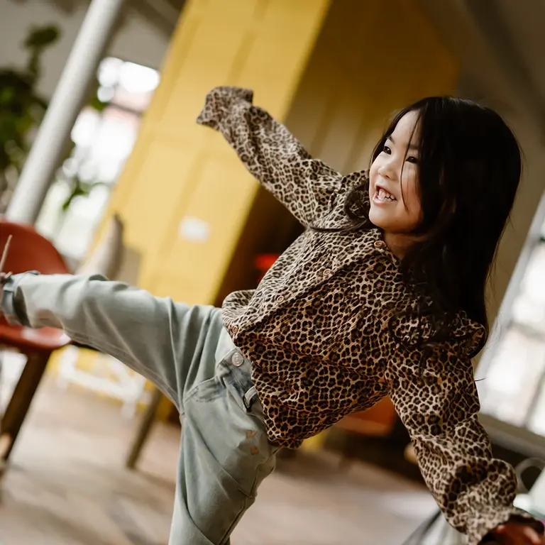 Blouse animal (latte sand)