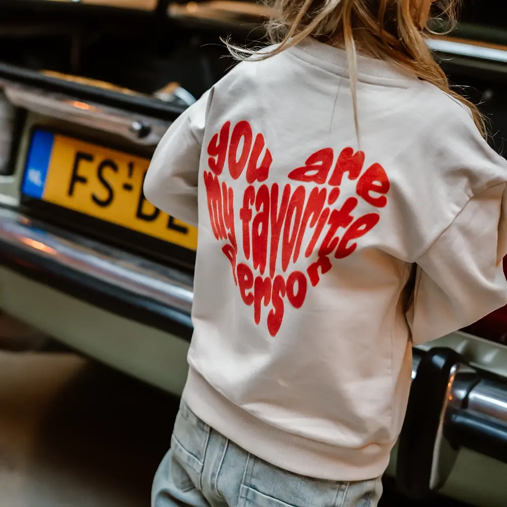 Trui backprint (sandshell)