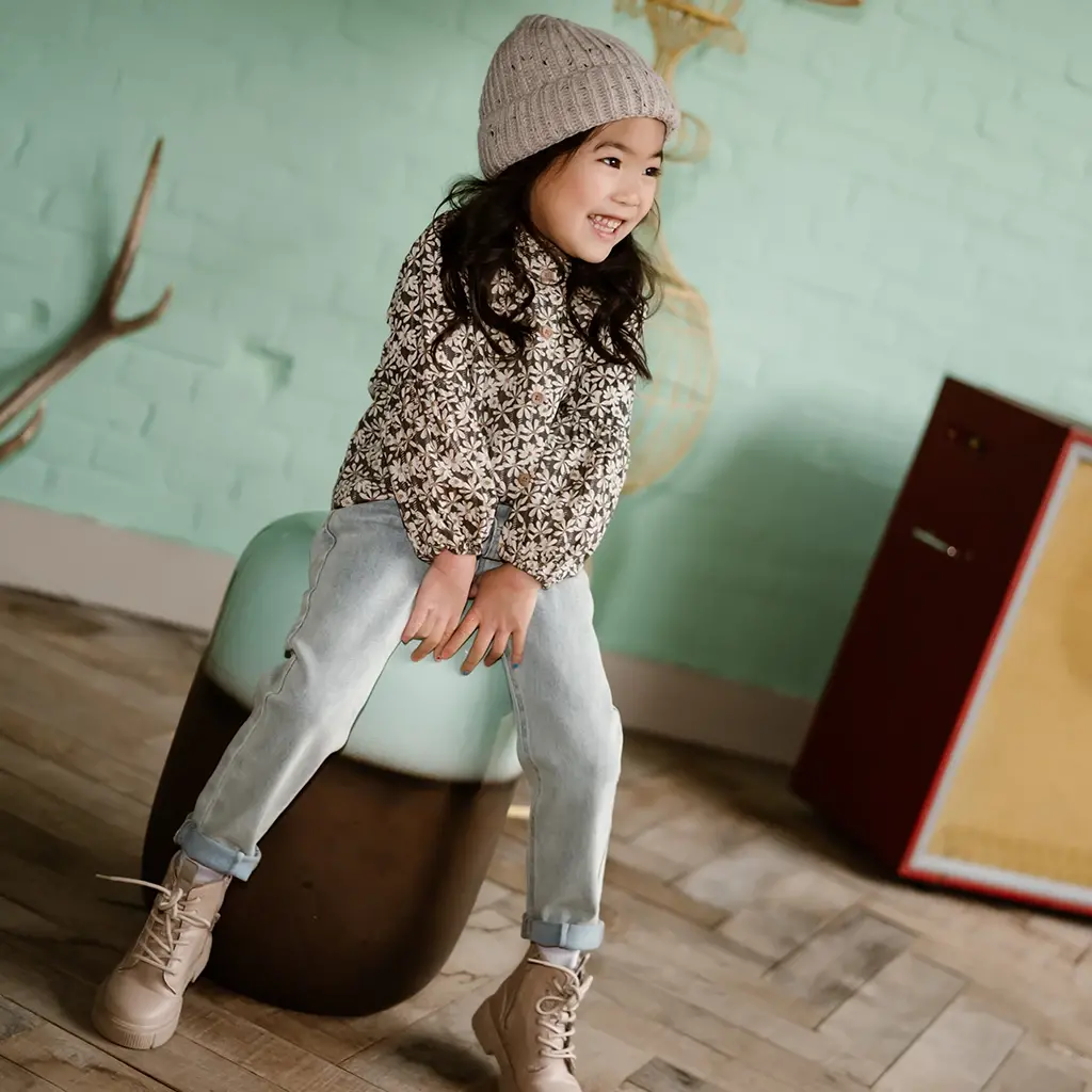 Spijkerbroek mom fit  (medium denim)