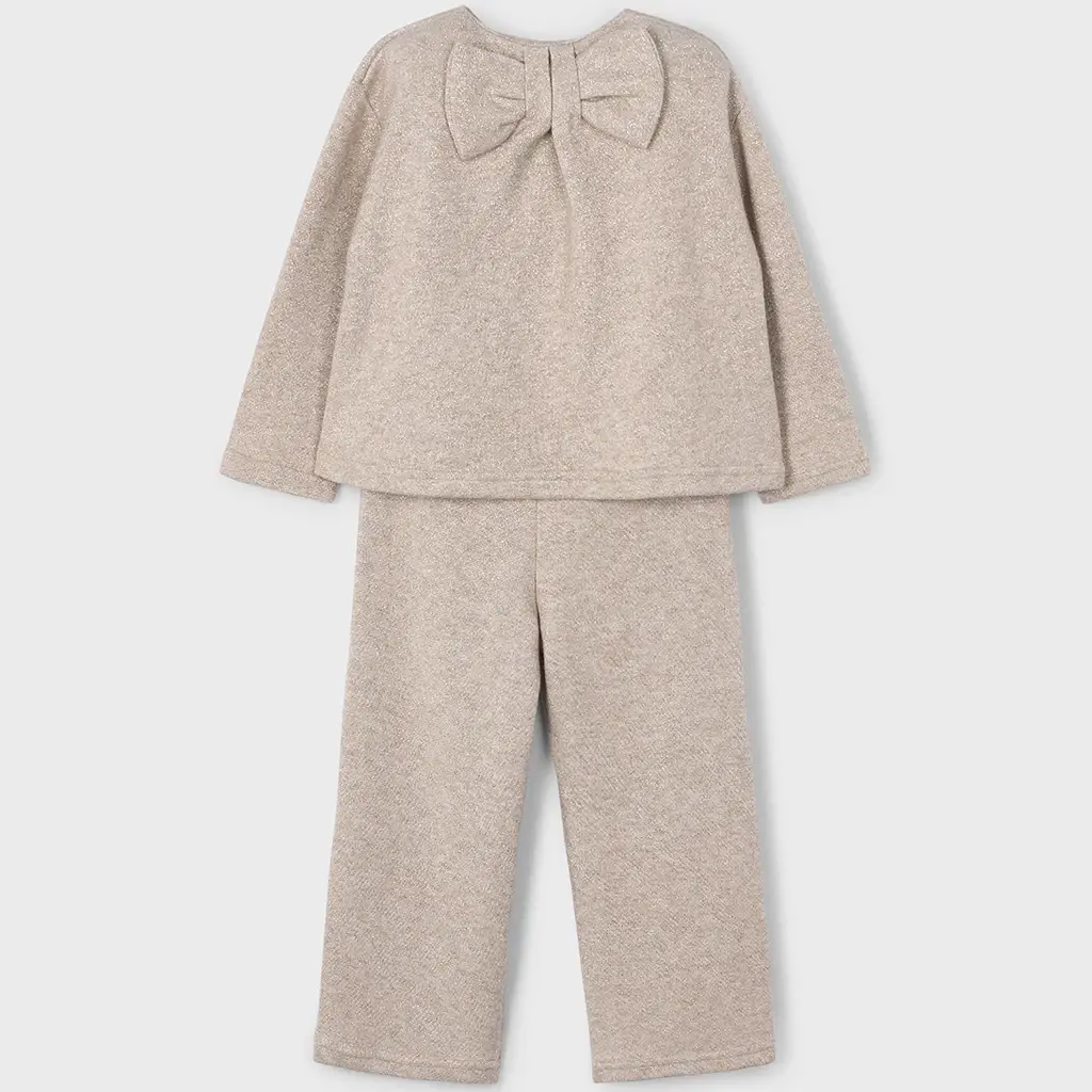 Tweedelige set glitter (toffee)