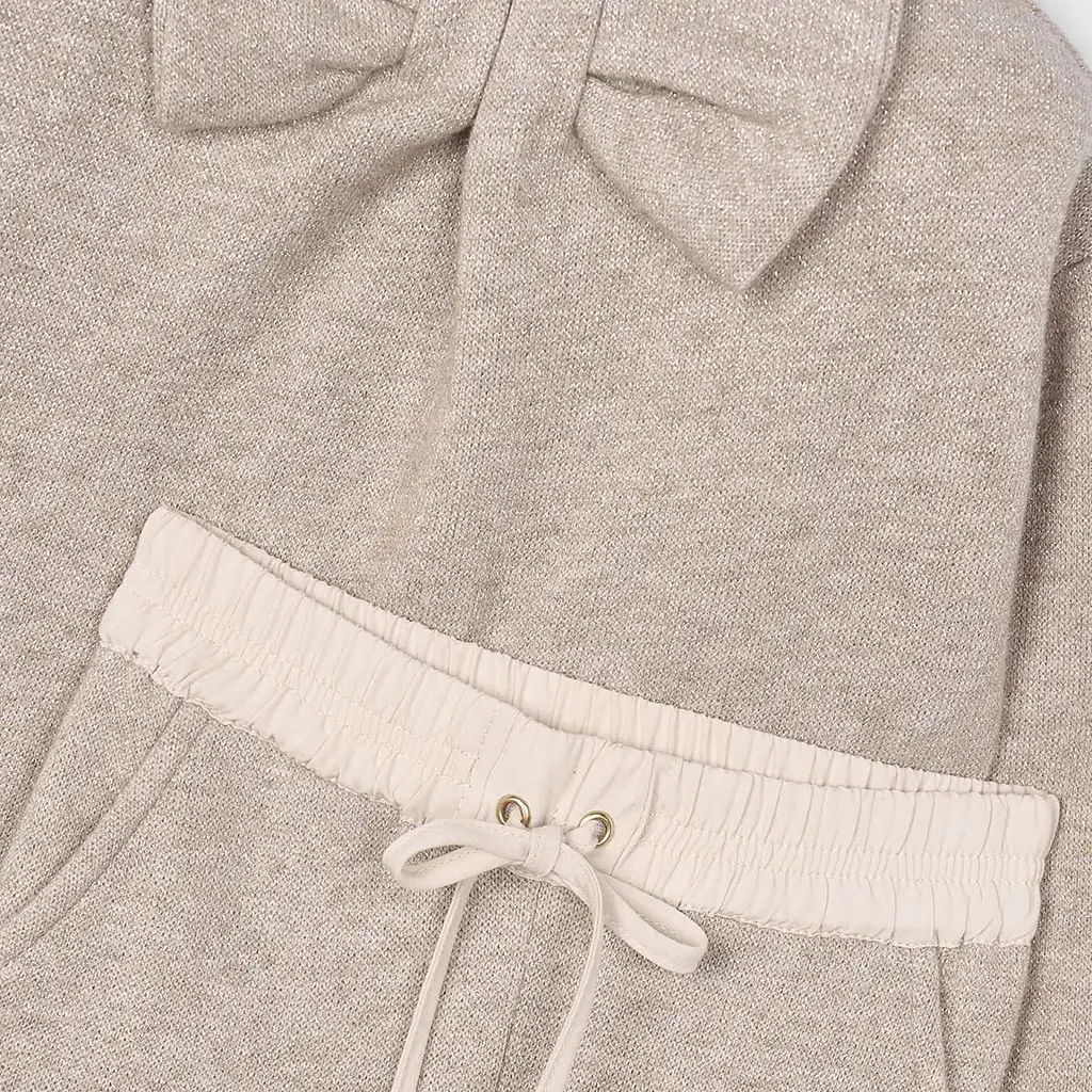 Tweedelige set glitter (toffee)