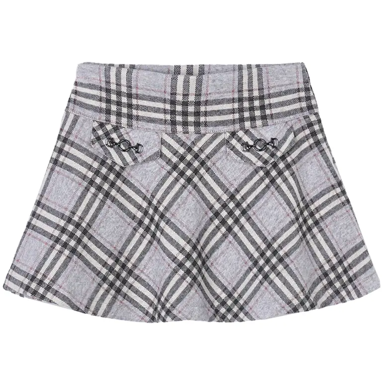 Tweed rokje (silver)