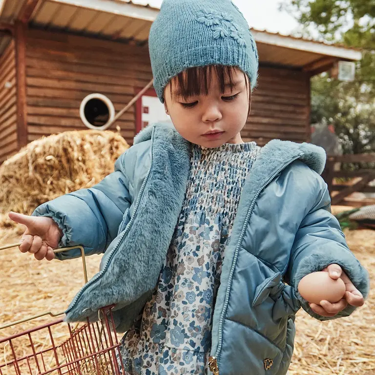 Winterjasje REVERSIBLE - (blue bell)