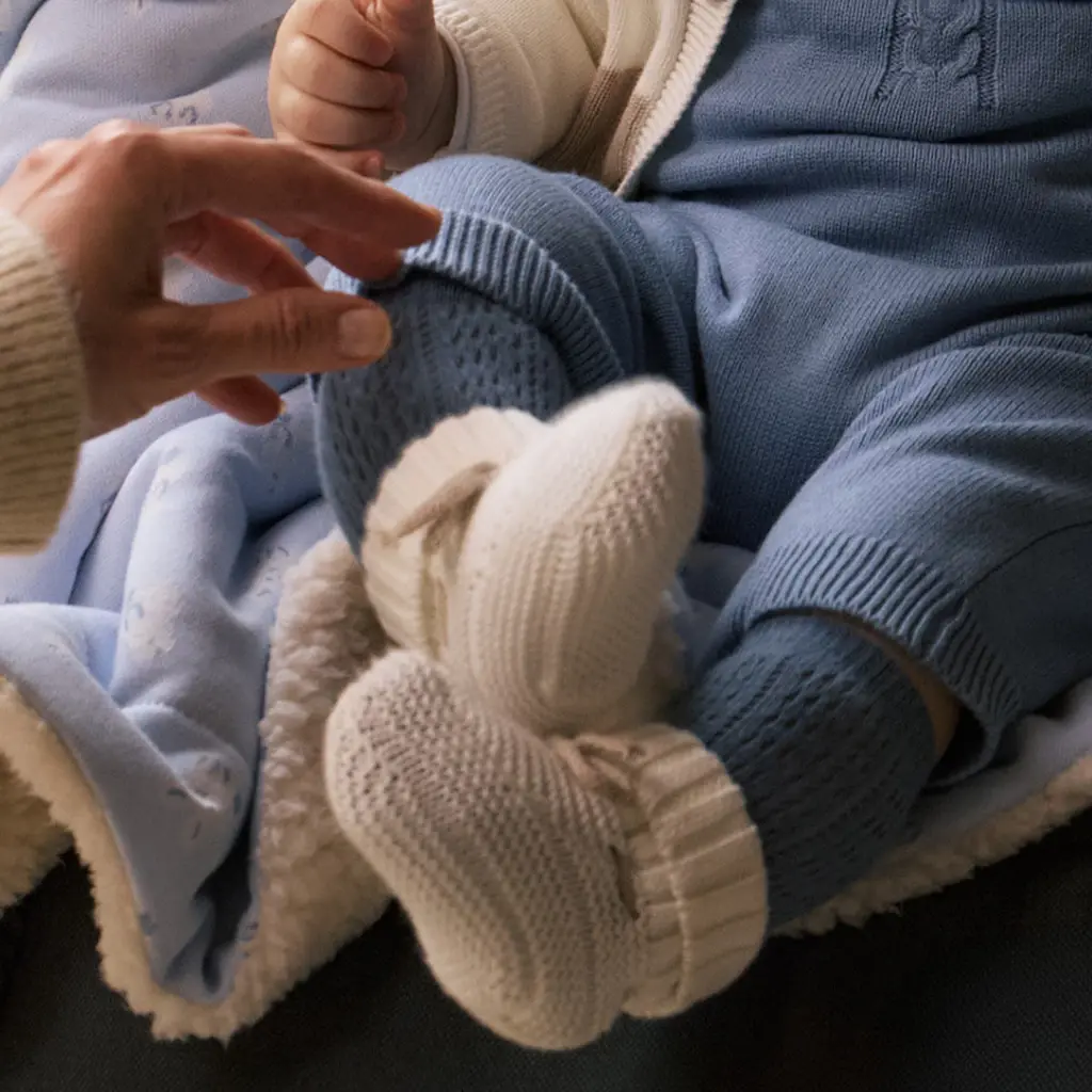 Gebreide slofjes (natural)