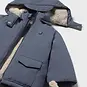 Mayoral Winterjas parka met wanten (blue whale)